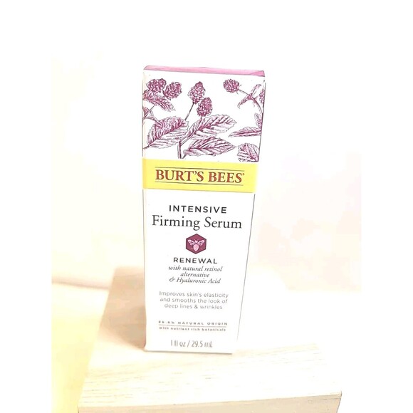 NEW Burt's Bees Renewal Intensive Firming Serum Fine Lines & Wrinkles 1 fl oz - Picture 1 of 6
